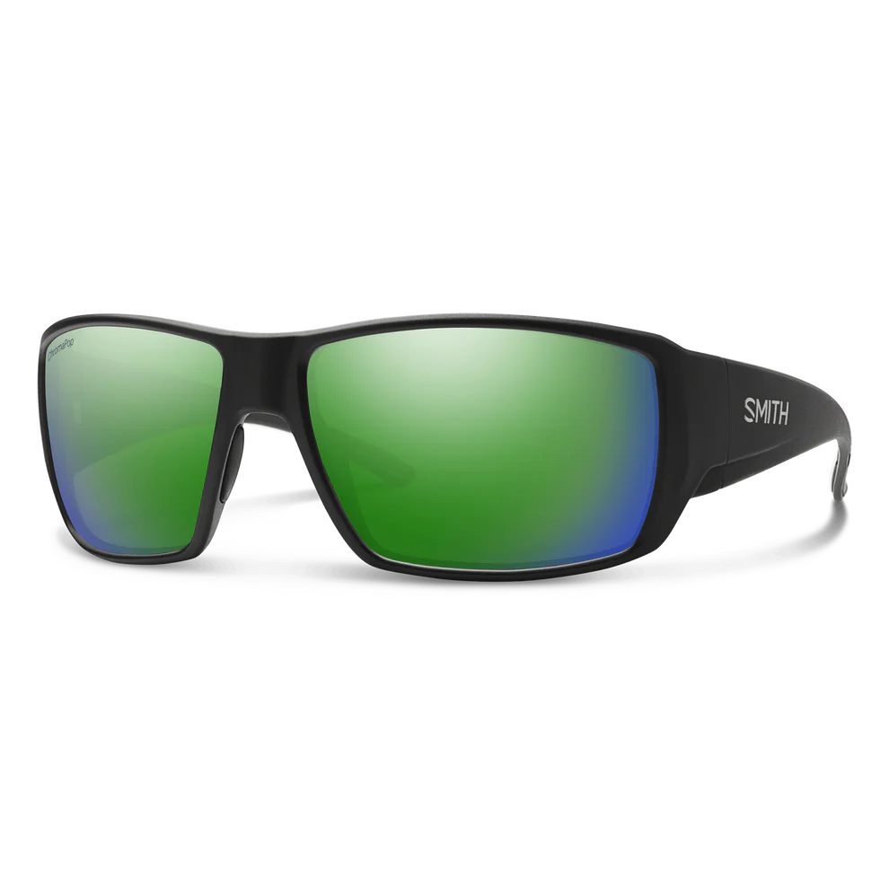 Smith Guide's Choice Polarized Sunglasses-Sunglasses-Smith-Matte Black Frame w/ Green Mirror-Tackle World