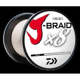 Daiwa J-Braid X8 Braided Line-Line & Leader-Daiwa-White-80 lb / 300 m-Tackle World