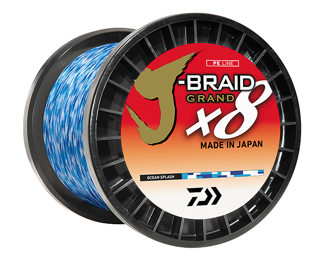 Daiwa J-Braid X8 Grand Braided Line-Line & Leader-Daiwa-6 lb / 150 yd-Ocean Splash-Tackle World