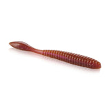Berkley Lab Series Flat Worm Soft Plastics-Lures-Berkley-Length 3.6" - Pack Size 10pk-Oxblood Red Flake-Tackle World