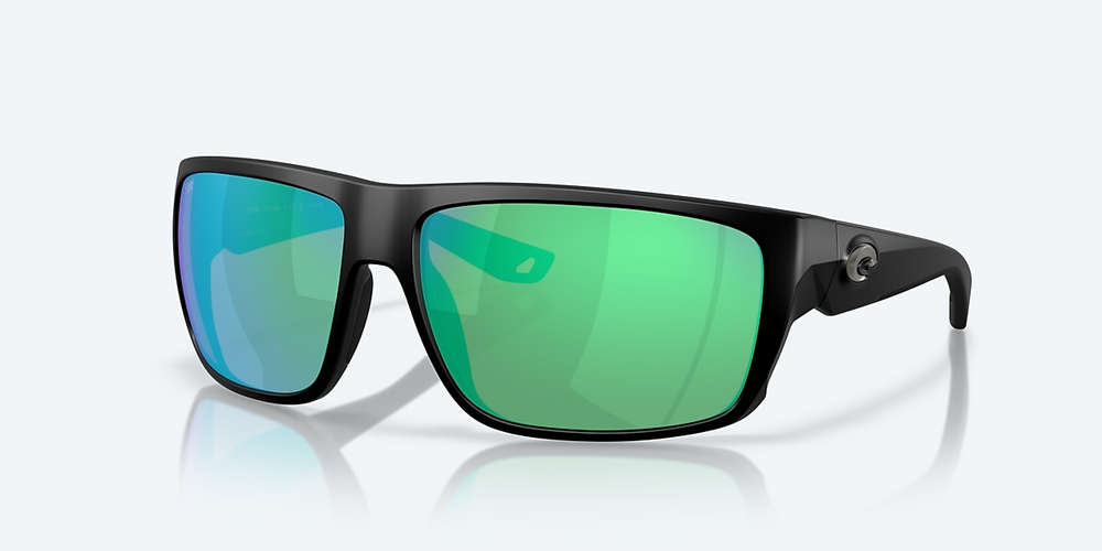Costa Fly Line Polarized Sunglasses-Sunglasses-Costa-Matte Black Frame w/ Green Mirror 580G Lens-Tackle World