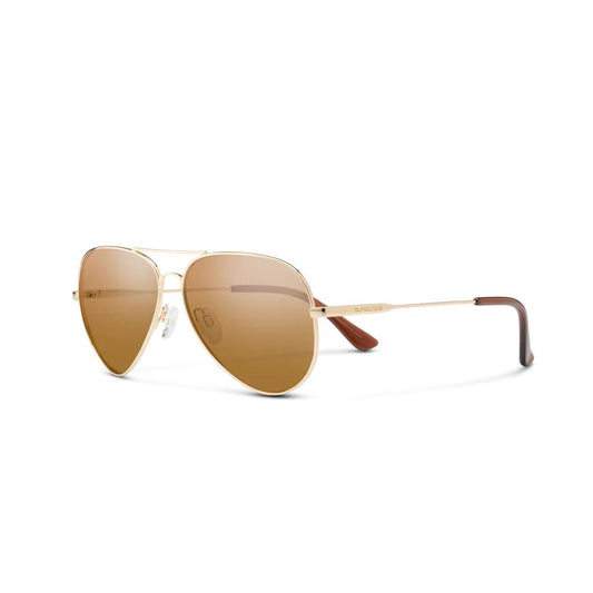 Suncloud Hard Deck Polarized Sunglasses-Sunglasses-Suncloud-Gold Frame w/ Brown Mirror-Tackle World