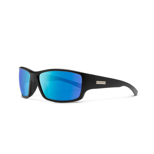Suncloud Hull Polarized Sunglasses-Sunglasses-Suncloud-Matte Black Frame w/ Blue Mirror-Tackle World