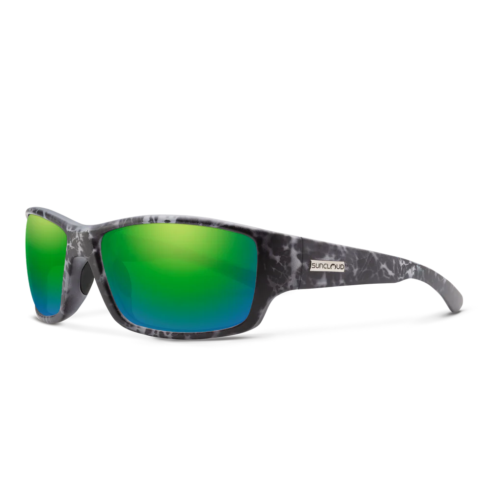 Suncloud Hull Polarized Sunglasses-Sunglasses-Suncloud-Matte Stonefish Frame w/ Green Mirror-Tackle World
