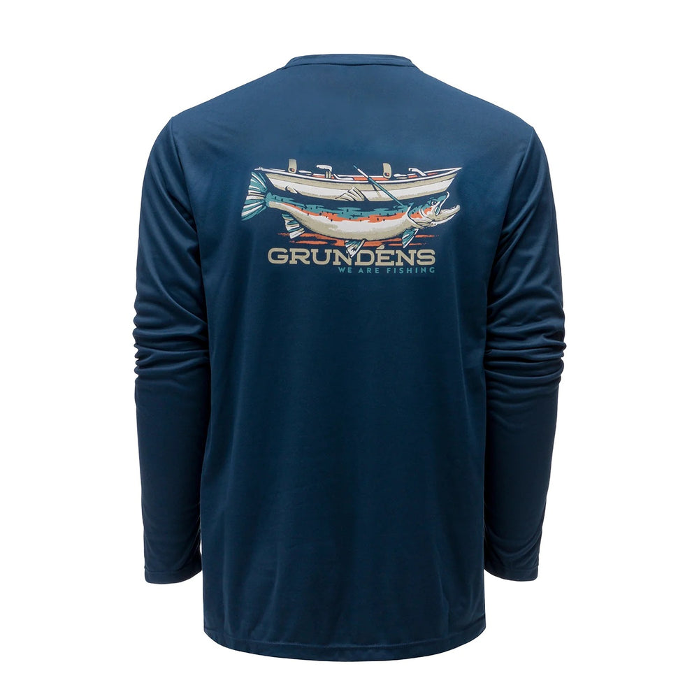 Grundens Drift Boat LS Tech Tee-Apparel-Grundens-Tackle World