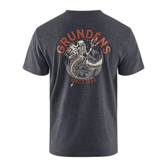 Grundens Dead Reckoning Short Sleeve T-Shirt-Apparel-Grundens-Heather Charcoal-M-Tackle World