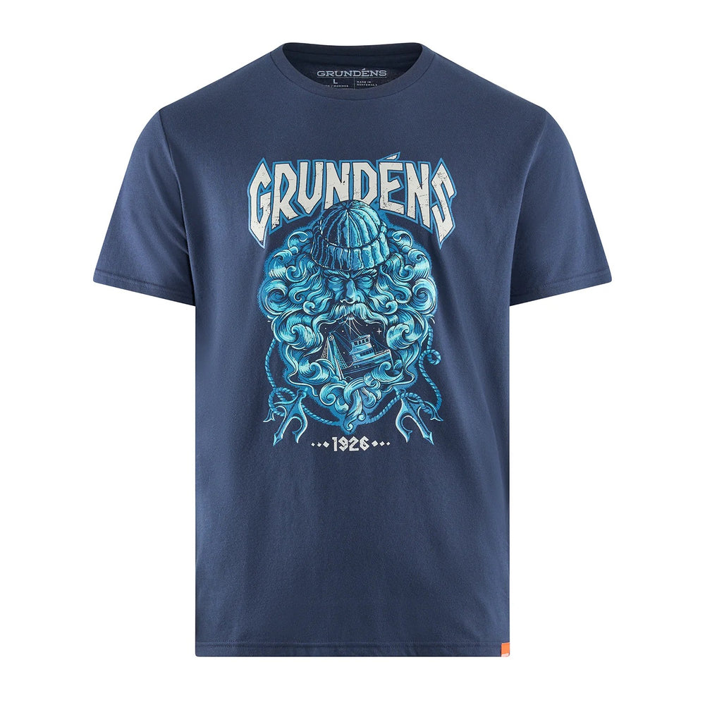 Grundens Njord Short Sleeve T-Shirt-Apparel-Grundens-Dark Navy-M-Tackle World