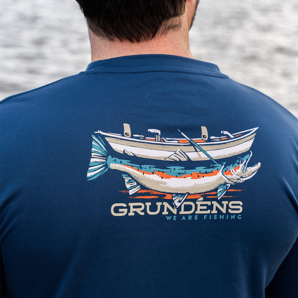 Grundens Drift Boat LS Tech Tee-Apparel-Grundens-Tackle World