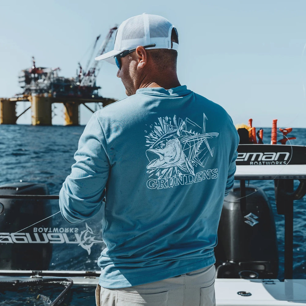 Grundens Tuna Torpedo LS Tech Tee-Apparel-Grundens-Tackle World