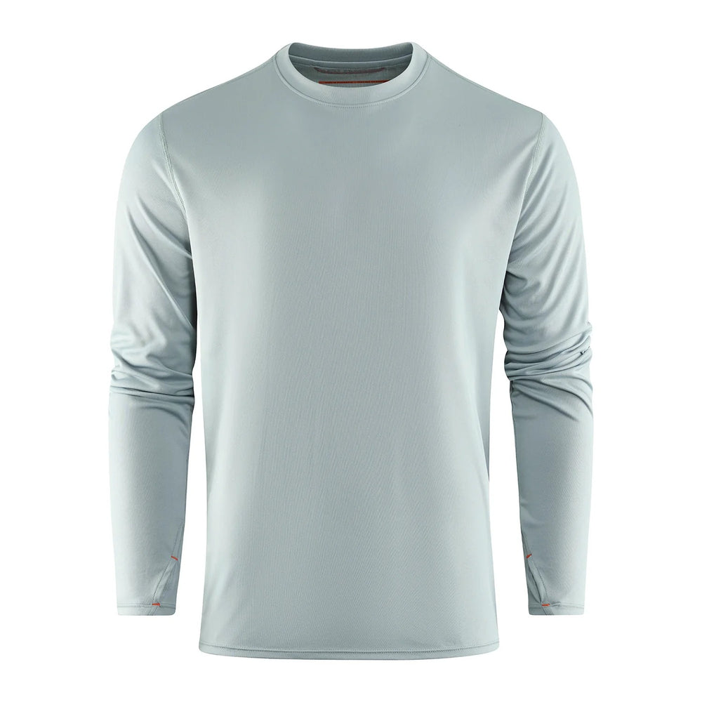 Grundens Tough Sun UV Crew Shirt-Apparel-Grundens-Iceberg-M-Tackle World