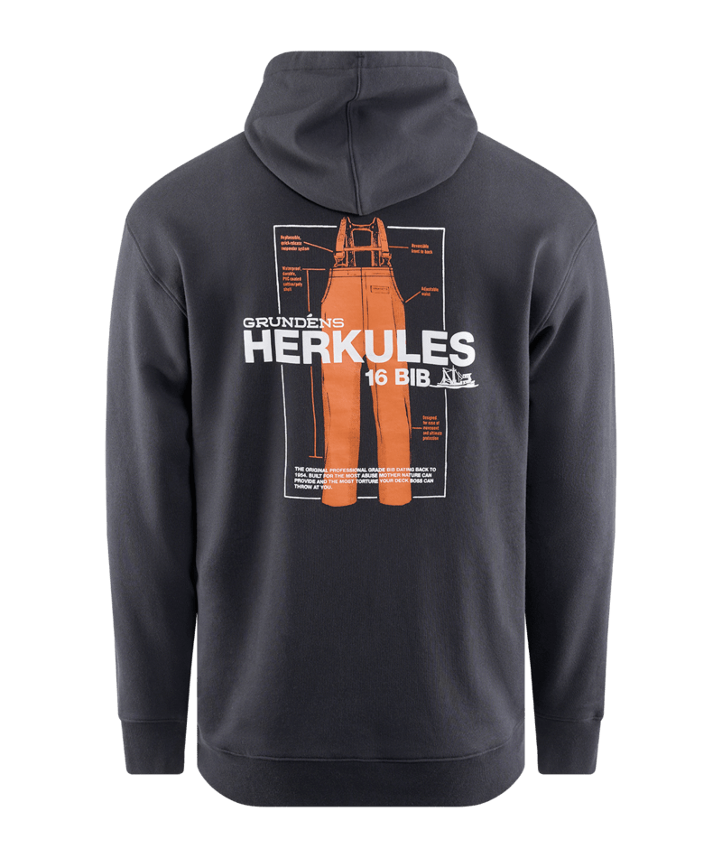 Grundens Displacement DWR Hoodie-Apparel-Grundens-Herk 1954 Black-M-Tackle World