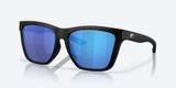 Costa Panga II Polarized Sunglasses-Sunglasses-Costa-Matte Black Frame w/ Blue Mirror 580G Lens-Tackle World