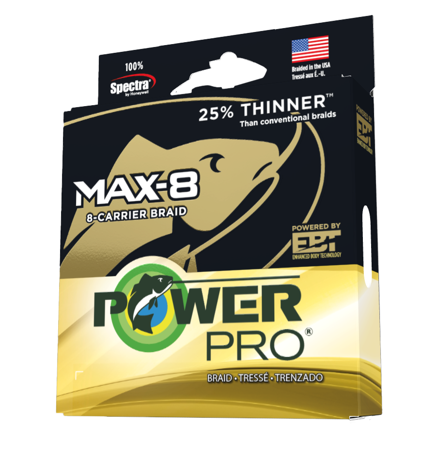 PowerPro Max-8 Braided Line-Line & Leader-Power Pro-4-Color-65 lb / 333 yd-Tackle World