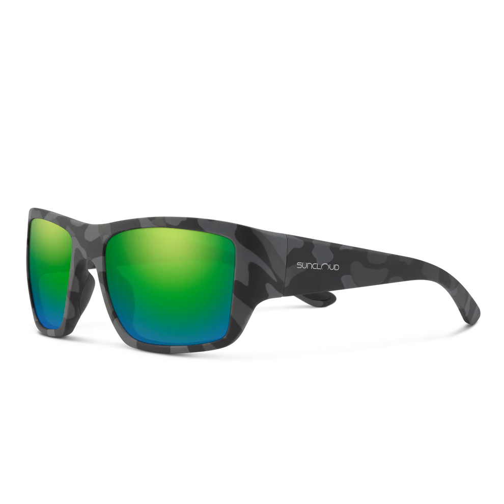 Suncloud Sculpin Polarized Sunglasses-Sunglasses-Suncloud-Matte Stonefish Frame w/ Green Mirror-Tackle World
