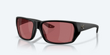 Costa Tailfin Polarized Sunglasses-Sunglasses-Costa-Matte Black Frame w/ Rose Mirror 580G Lens-Tackle World