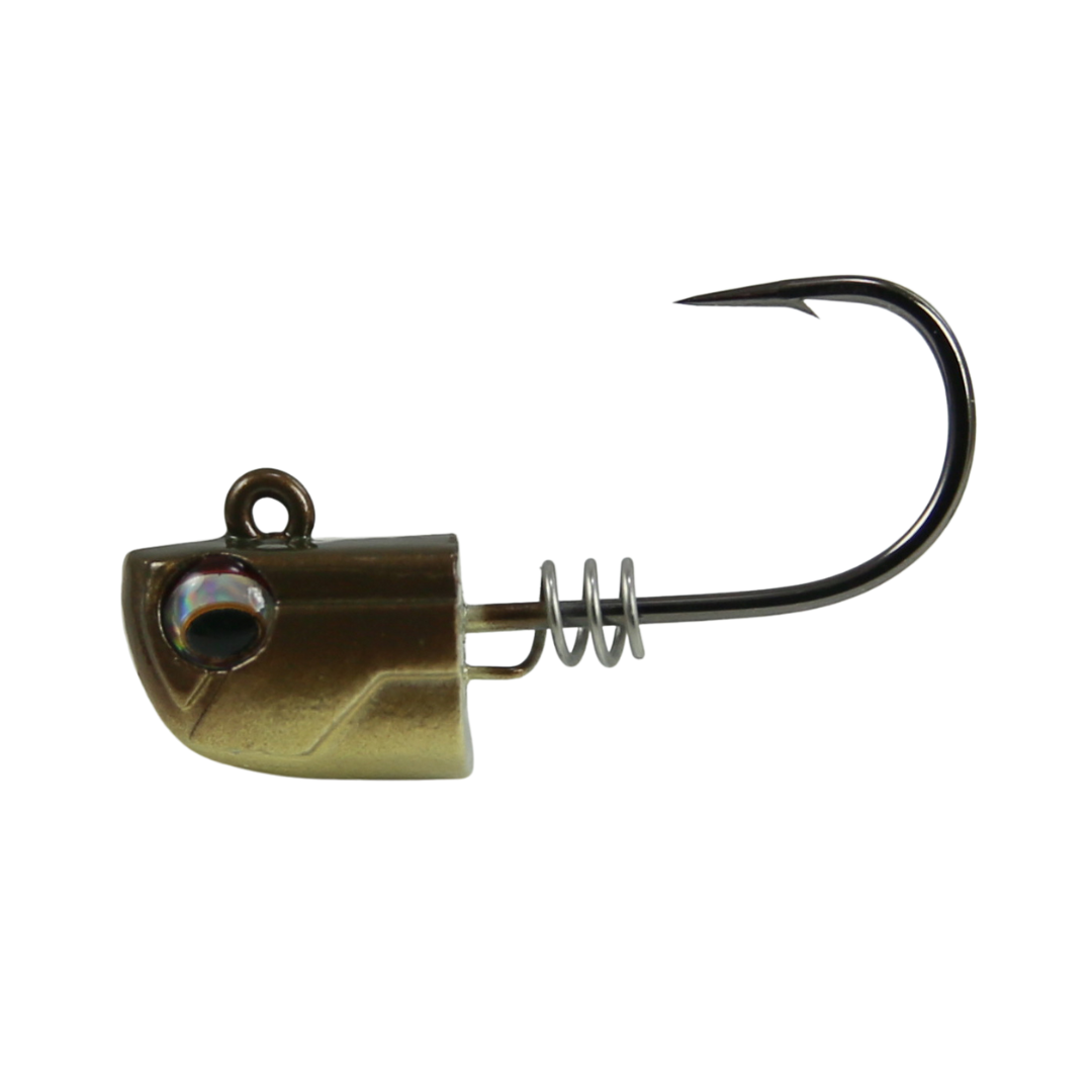 No Live Bait Needed 3 Jig Heads Twisted T / 1/4oz