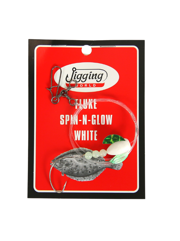 Jigging World Fluke Rigs with Spin & Glow White