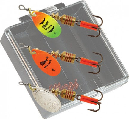Mepps Trout Pocket Pac - #1 Aglia Plain Inline Spinners – Tackle World
