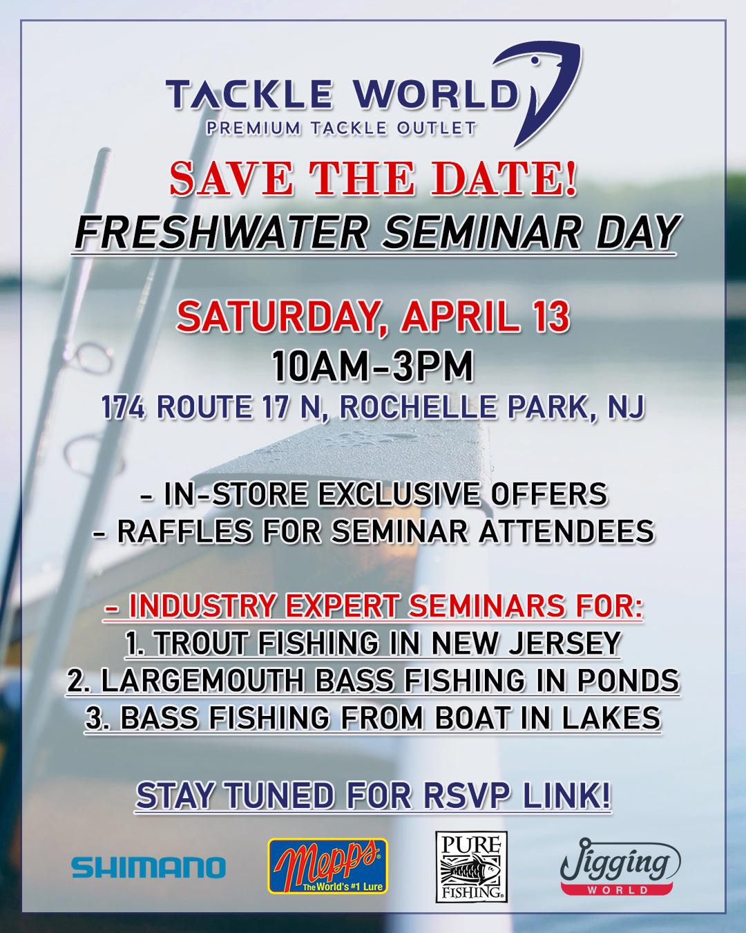Freshwater Seminar Day at Tackle World - Tackle World