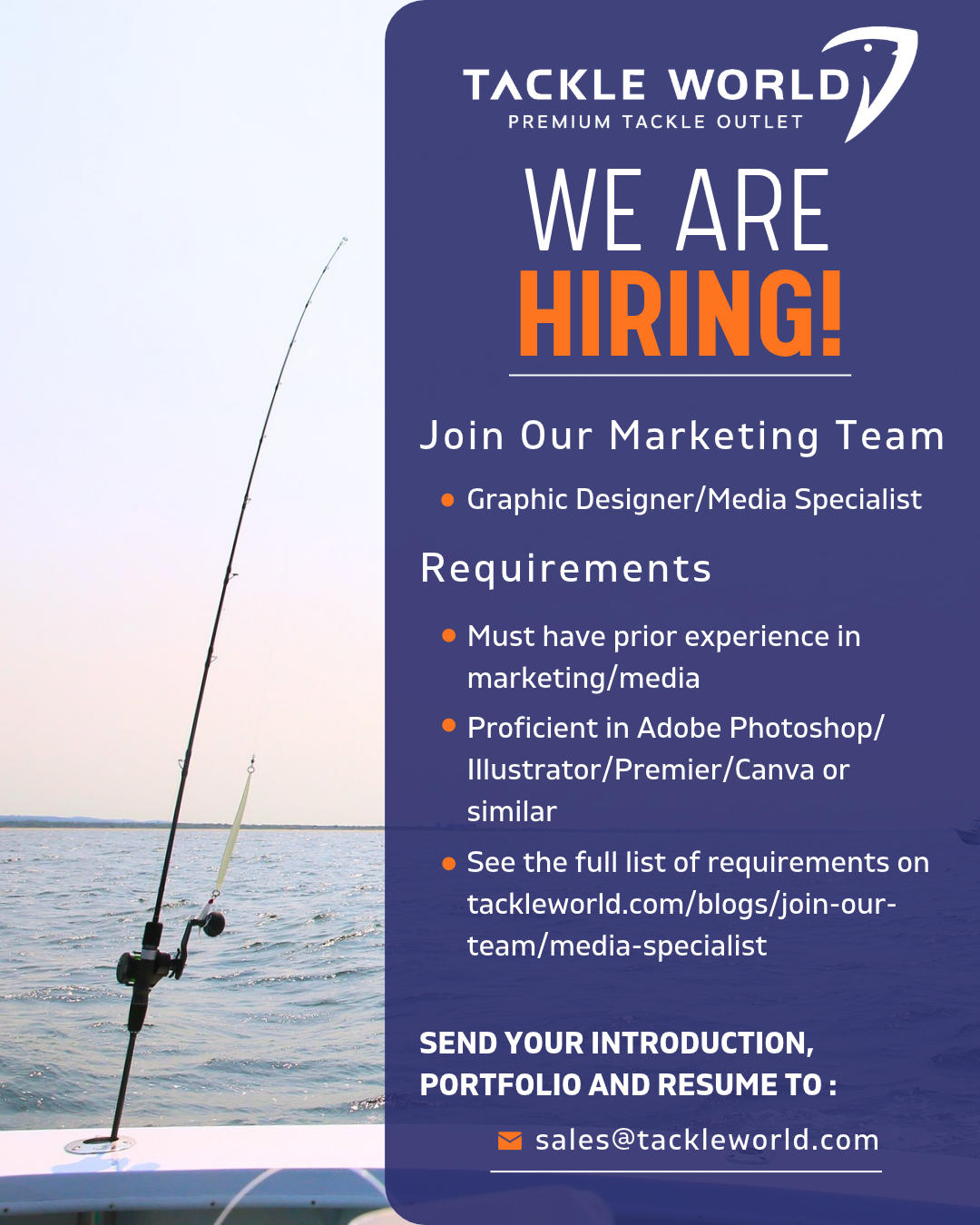We're Hiring! Graphic Designer/Media Specialist
