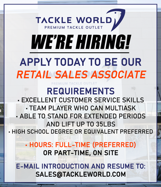 Our Retail Shop Is Hiring!