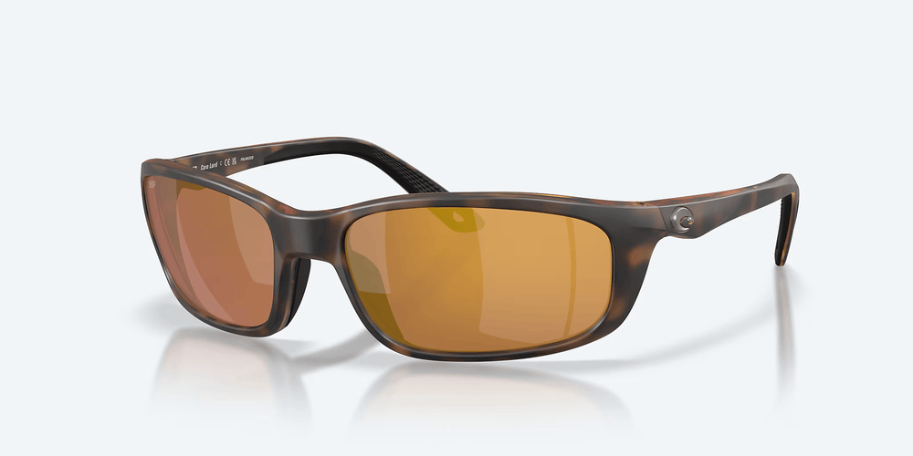 Costa Brine II Polarized Sunglasses-Sunglasses-Costa-Matte Tortoise Frame w/ Gold Mirror 580P Lens-Tackle World
