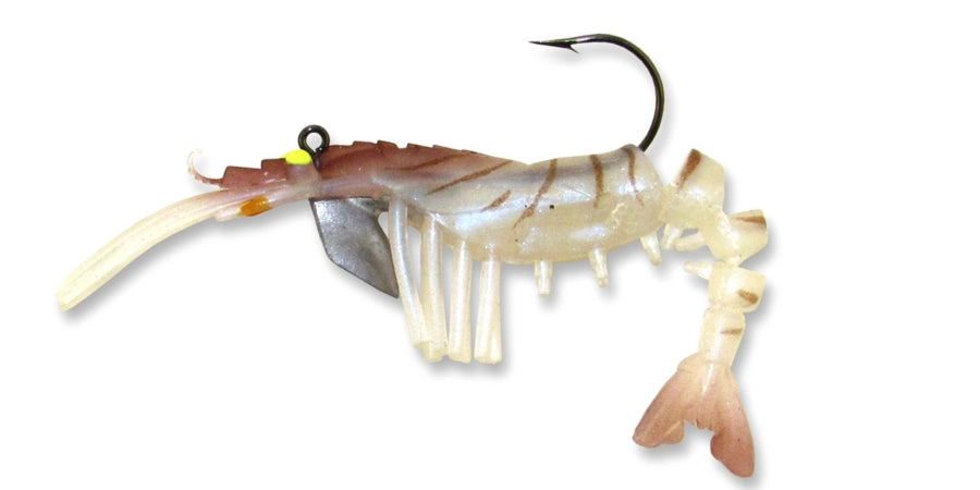 Egret Baits-Vudu Vudu Shrimp Softbaits-Lures-Egret Baits-Vudu-Length: 3.25" - Weight: 1/4oz 2pk-Natural-Tackle World