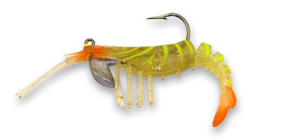 Egret Baits-Vudu Vudu Shrimp Softbaits-Lures-Egret Baits-Vudu-Length: 3.25" - Weight: 1/4oz 2pk-Bayou Brew-Tackle World