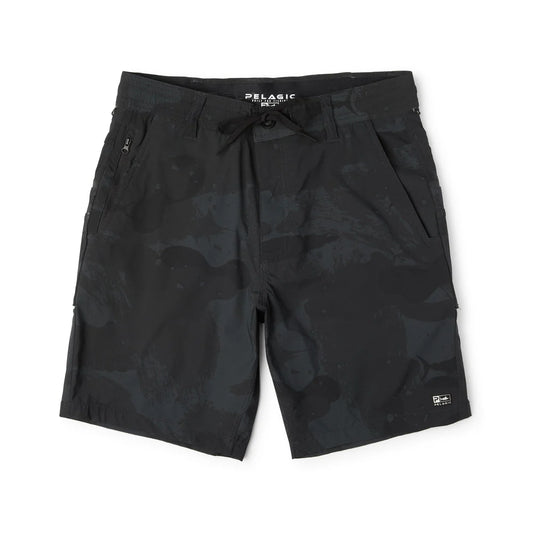Pelagic 19" Flyline Hybrid Shorts-Apparel-Pelagic-Black-32-Tackle World