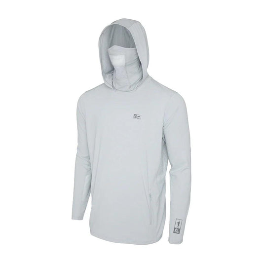 Pelagic Exo-Tech Hooded Fishing Shirts-Apparel-Pelagic-Light Grey-L-Tackle World