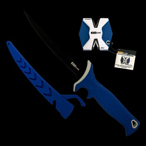 AccuSharp 763c Fillet Knife Plus 2-Step Carbide-Ceramic Knife Sharpener