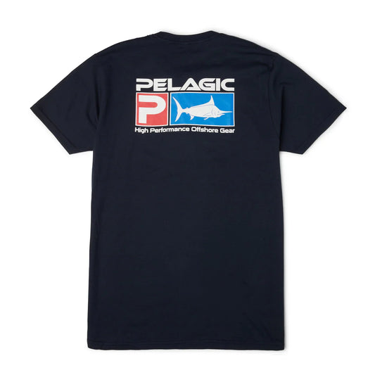 Pelagic Deluxe T-Shirts-Apparel-Pelagic-Navy-M-Tackle World