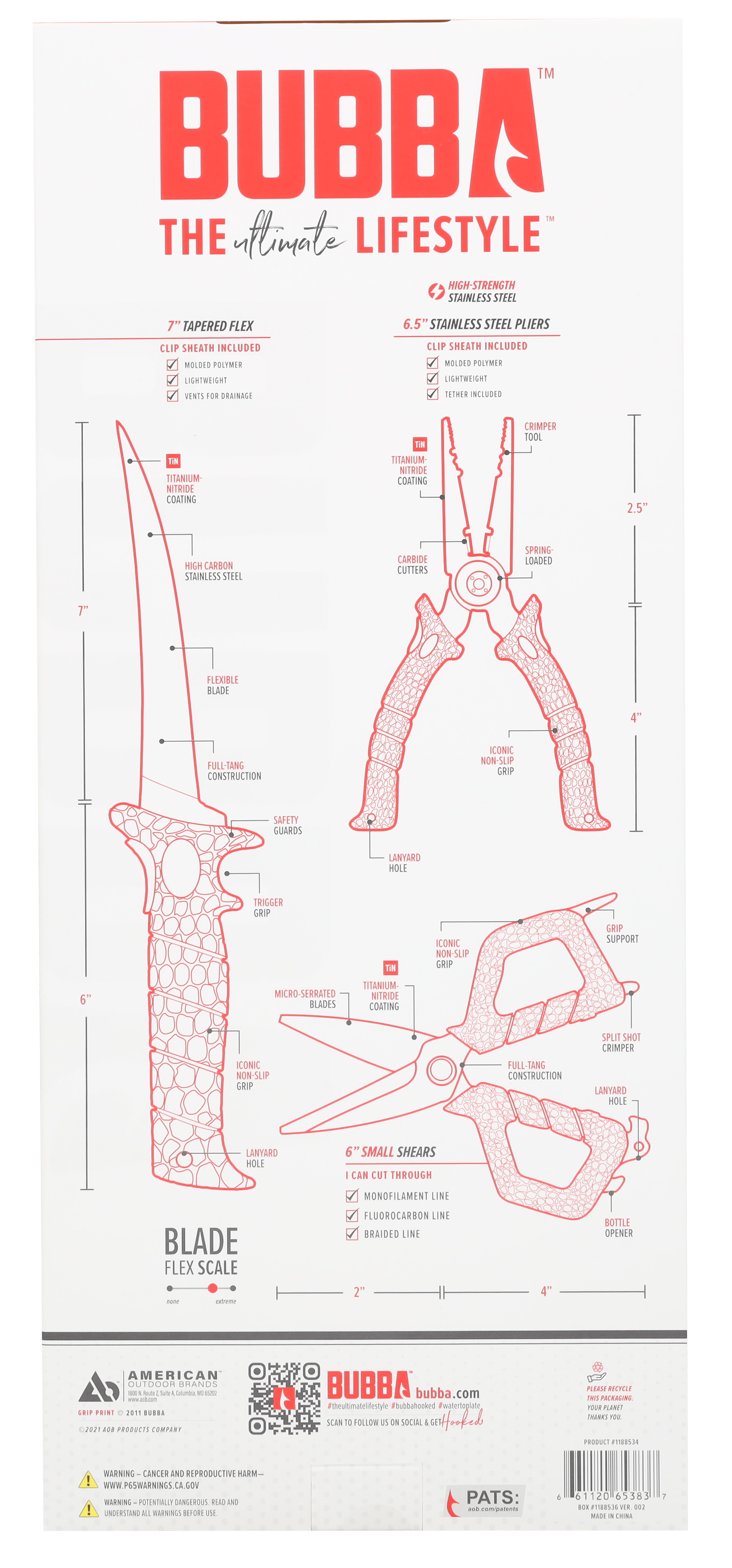 Bubba Knife, Pliers and Shears Ultimate Combo Set *Final Sale*-Tools-Bubba-Tackle World
