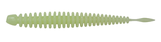 Daiwa Beam Worm VC Custom Garlic Softbaits-Lures-Daiwa-Glow Green-2.3" 10pk-Tackle World