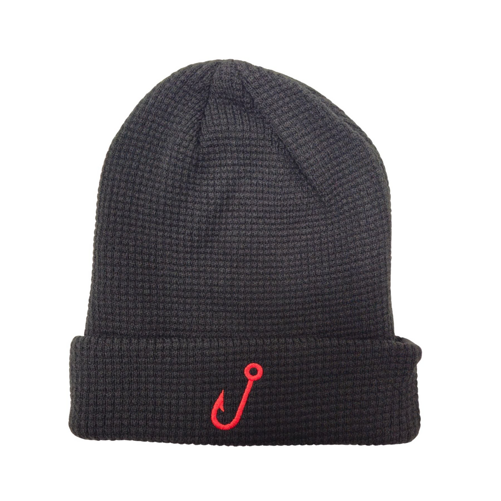 Jigging World Waffle Beanie-Apparel-Jigging World-Black-Tackle World