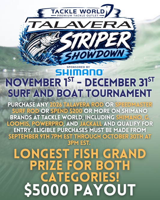 Tackle World X Shimano Talavera Striper Showdown Tournament 56" Ruler