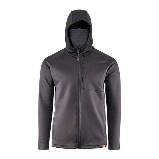 Grundens Grundies Thermal Full Zip Hoodie-Apparel-Grundens-Black-M-Tackle World