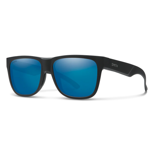 Smith Lowdown 2 Polarized Sunglasses-Sunglasses-Smith-Matte Black Frame w/ Blue Mirror-Tackle World