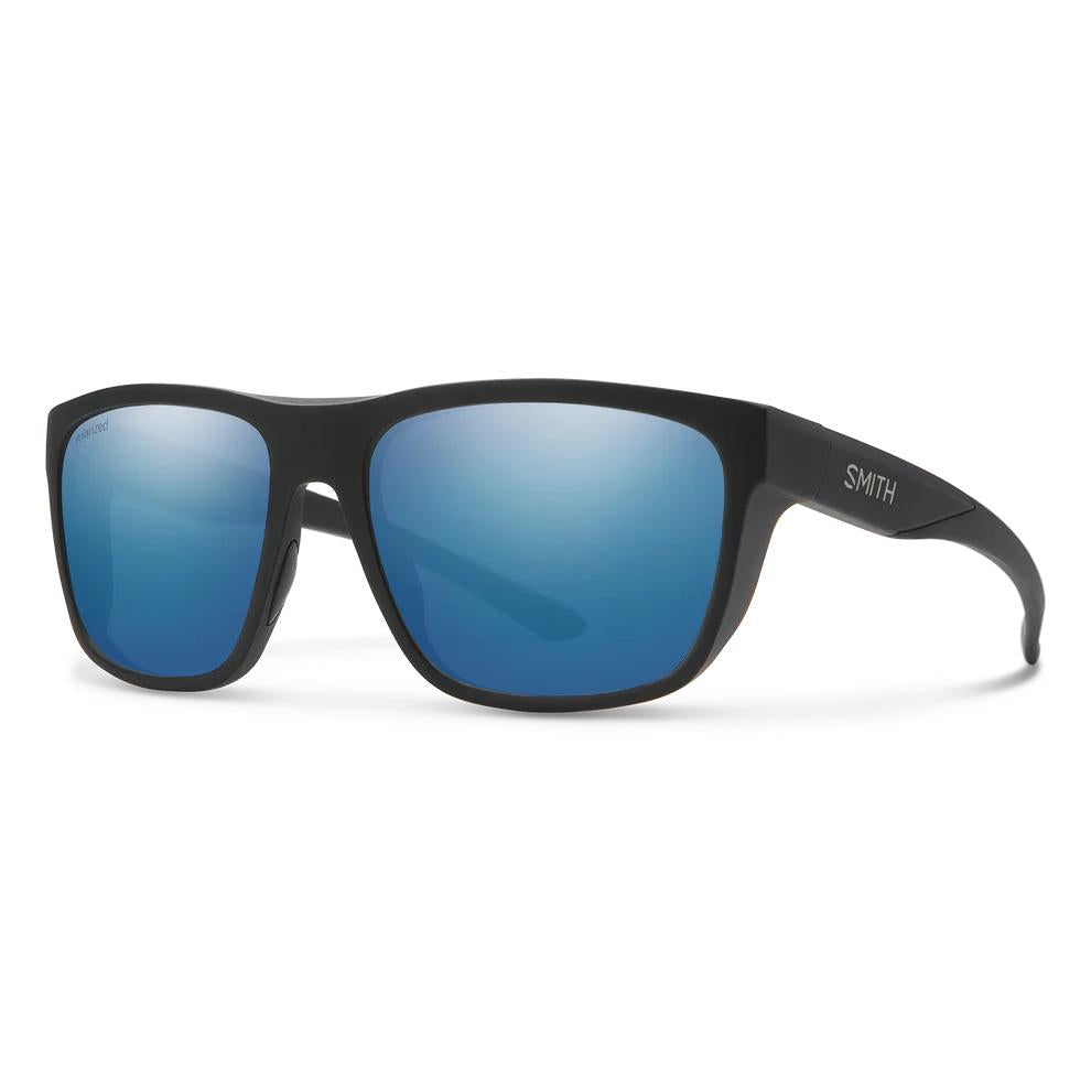 Smith Barra Polarized Sunglasses-Sunglasses-Smith-Matte Black Frame w/ Blue Mirror-Tackle World