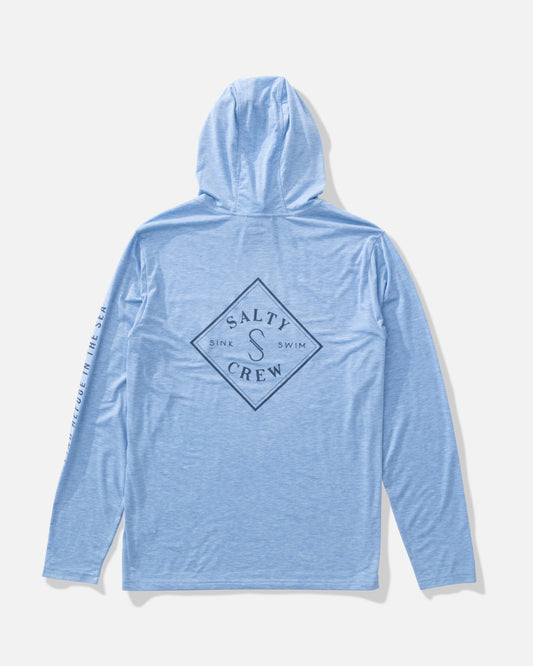 Salty Crew Tippet Pocket UV Hoodie-Apparel-Salty Crew-Blue Heather-M-Tackle World
