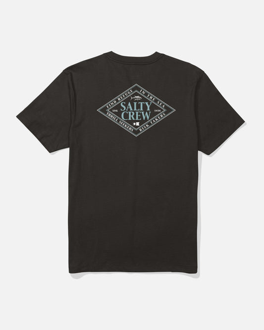 Salty Crew Iconic Crew Tees-Apparel-Salty Crew-Black-M-Tackle World