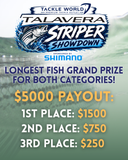 Tackle World X Shimano Talavera Striper Showdown Tournament 56" Ruler