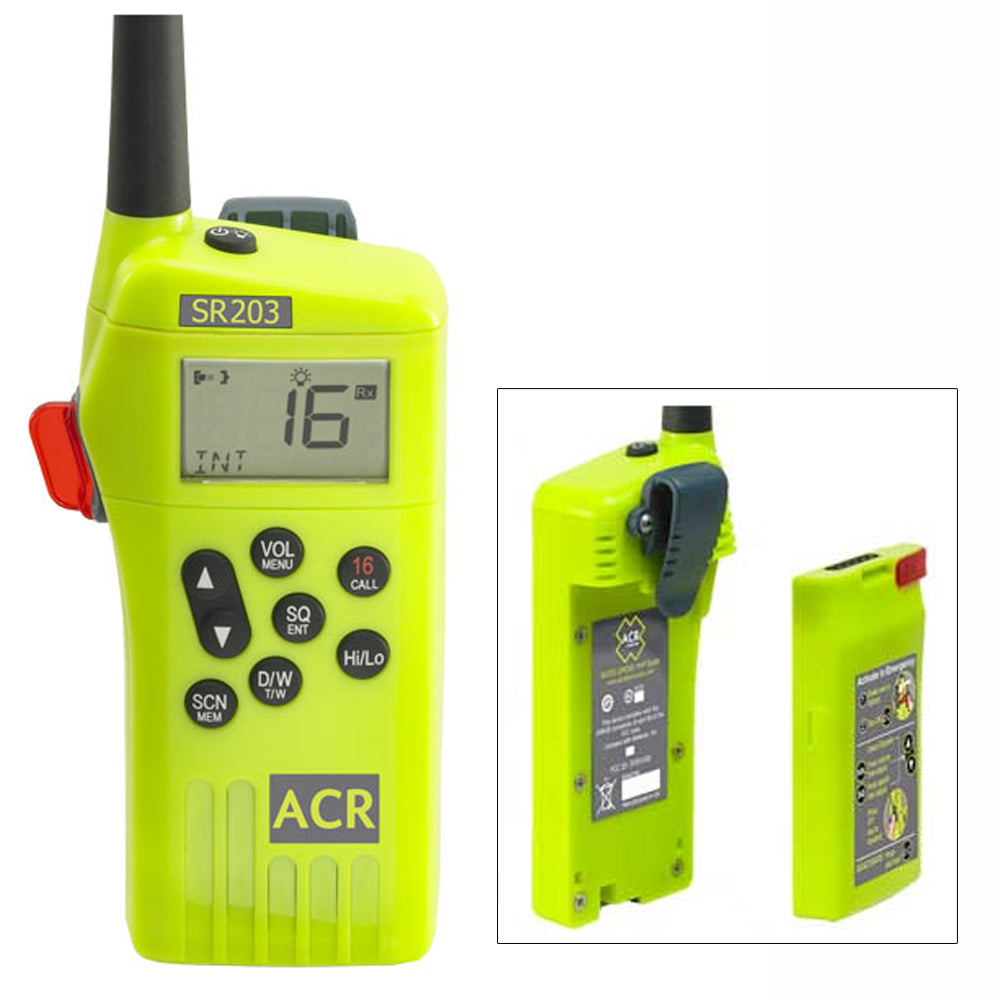 ACR SR203 VHF Handheld Survival Radio [2827]-VHF - Handheld-ACR Electronics-Tackle World