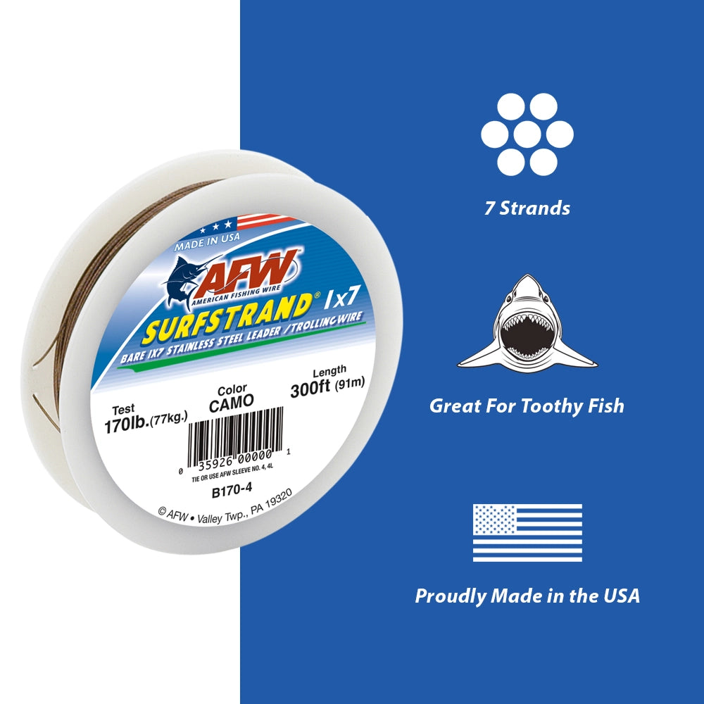 American Fishing Wire Surfstrand Leaders-Line & Leader-American Fishing Wire-Tackle World
