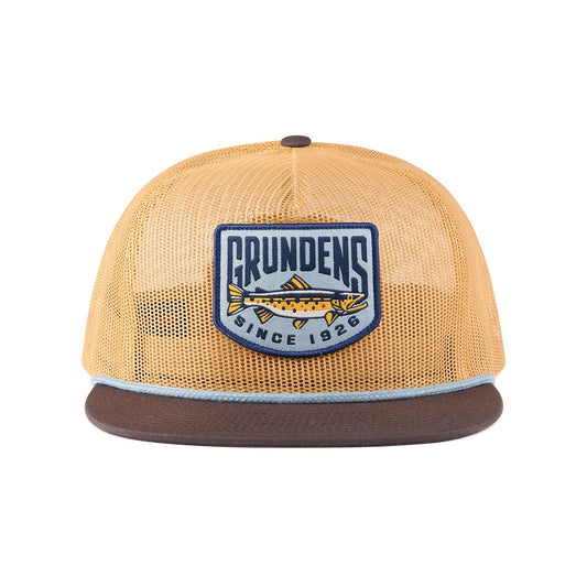 Grundens Trout Patch Mesh Trucker Hat-Apparel-Grundens-Tackle World