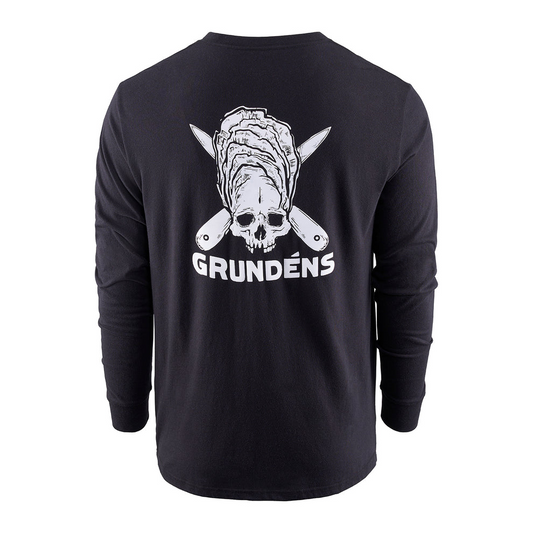 Grundens Zero Shucks Long Sleeve T-Shirt-Apparel-Grundens-Black-M-Tackle World