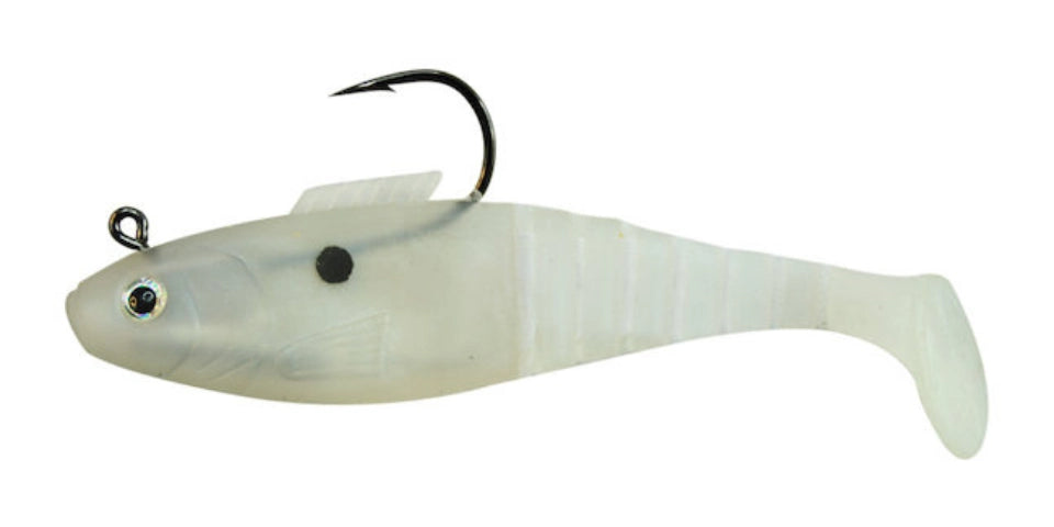 Egret Baits-Vudu Vudu Saltwater Shad Softbaits-Lures-Egret Baits-Vudu-Length: 3" - Weight: 1/4oz 3pk-White Pearl-Tackle World