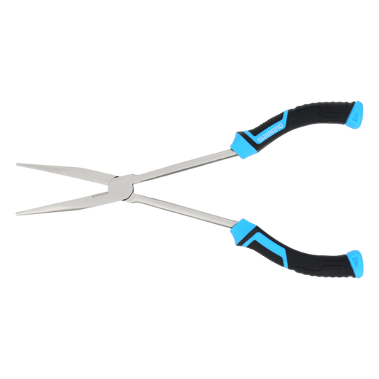 Shimano Brutas Silver Nickel Long Nose Pliers-Tools-Shimano-11"-Tackle World
