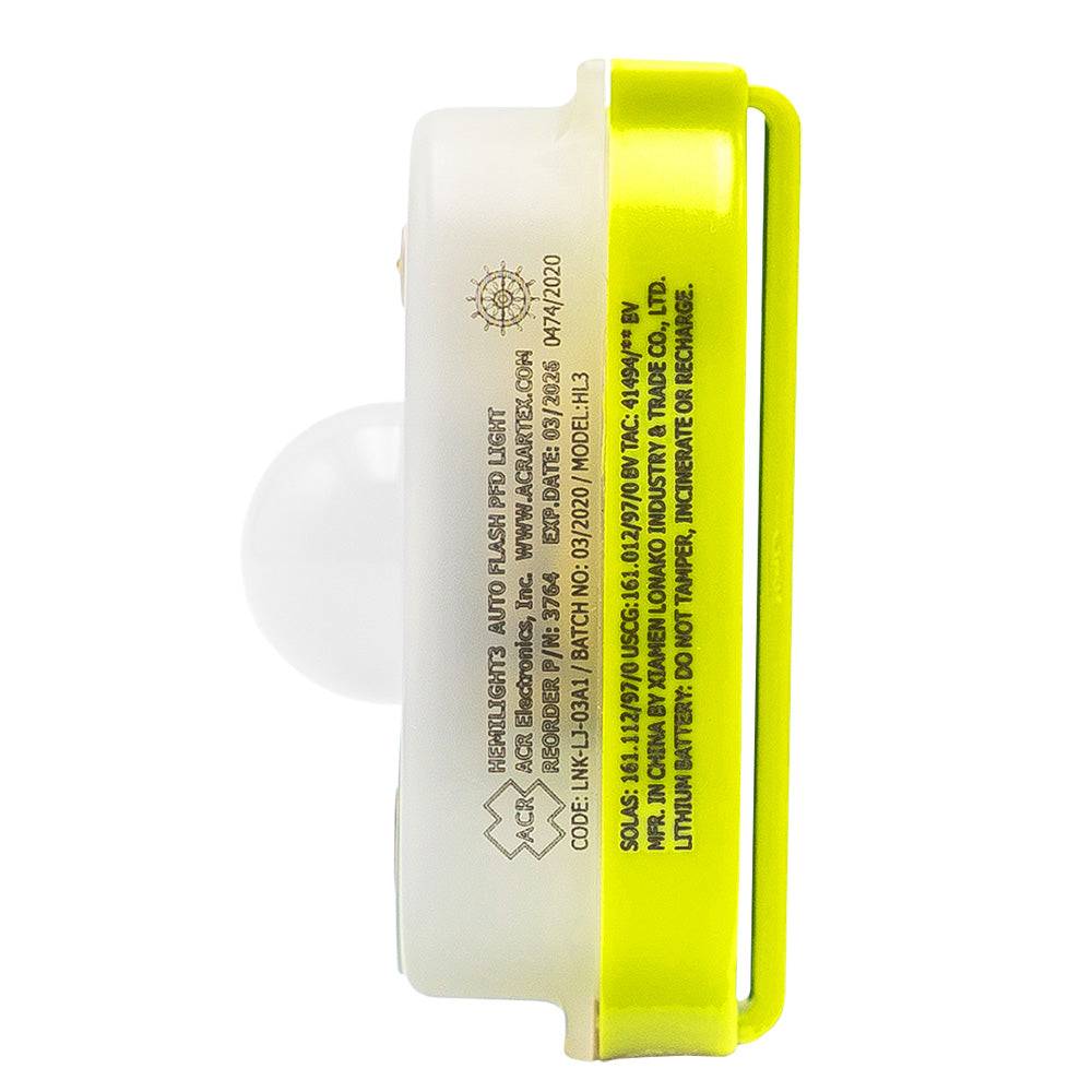 ACR HemiLight 3 - Automatic Survivor Locator Light [3764.1]-Safety Lights-ACR Electronics-Tackle World