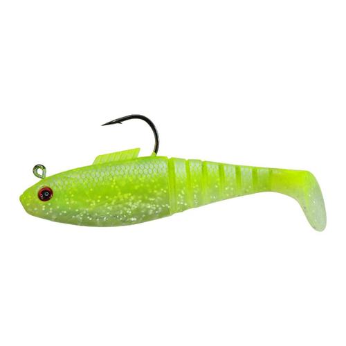 Egret Baits-Vudu Vudu Saltwater Shad Softbaits-Lures-Egret Baits-Vudu-Length: 3" - Weight: 1/4oz 3pk-Lime Chartreuse-Tackle World